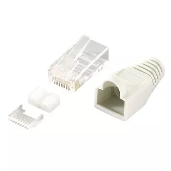 RJ45 savienotājs LogiLink MP0021 pelēks caurspīdīgs