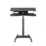 Maclean MC-835 Pārnēsājams rakstāmgalds ar elektrisko augstuma regulēšanu 72-122 cm, max 37 kg, vadības panelis, sēdus-stāvus darba stacija
