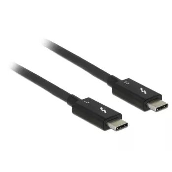 USB kabelis DeLOCK 84844 USB 3.2 Gen 2 0,5m USB-C Melns