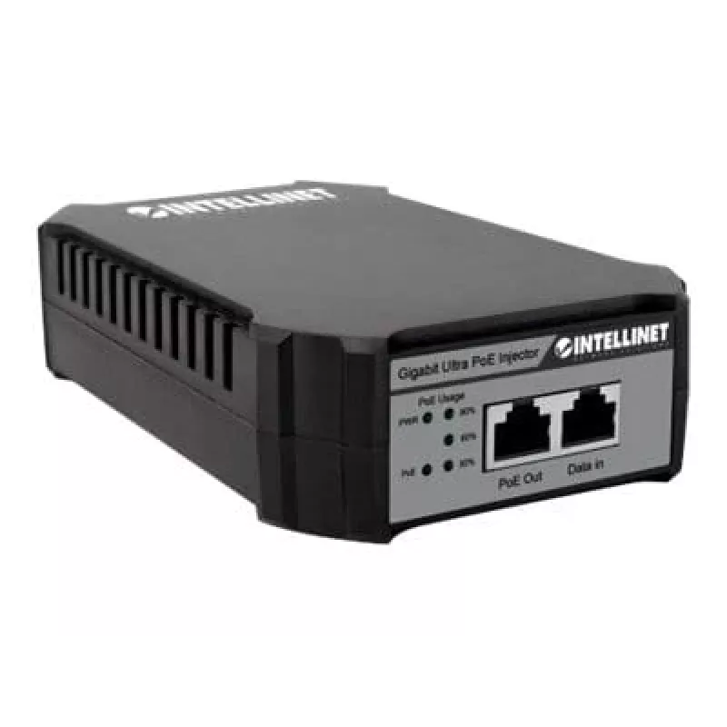 Intellinet Gigabit PoE++ Inžektors, 95 W, IEEE 802.3bt (4PPoE), Plastmasas korpuss, Sienas montāža