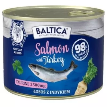 BALTICA Excellent Lasis ar tītaru - slapjā barība kaķiem - 185g