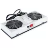 ROLINE ventilatora bloks 26.21.0019 — 2 ventilatori 19 inch sienas korpusam, pelēks