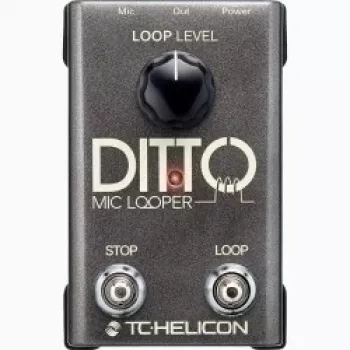 Mikrofona looperis TC‑Helicon Ditto Mic Looper ar mikrofona ieeju (000-DDU01-00010)