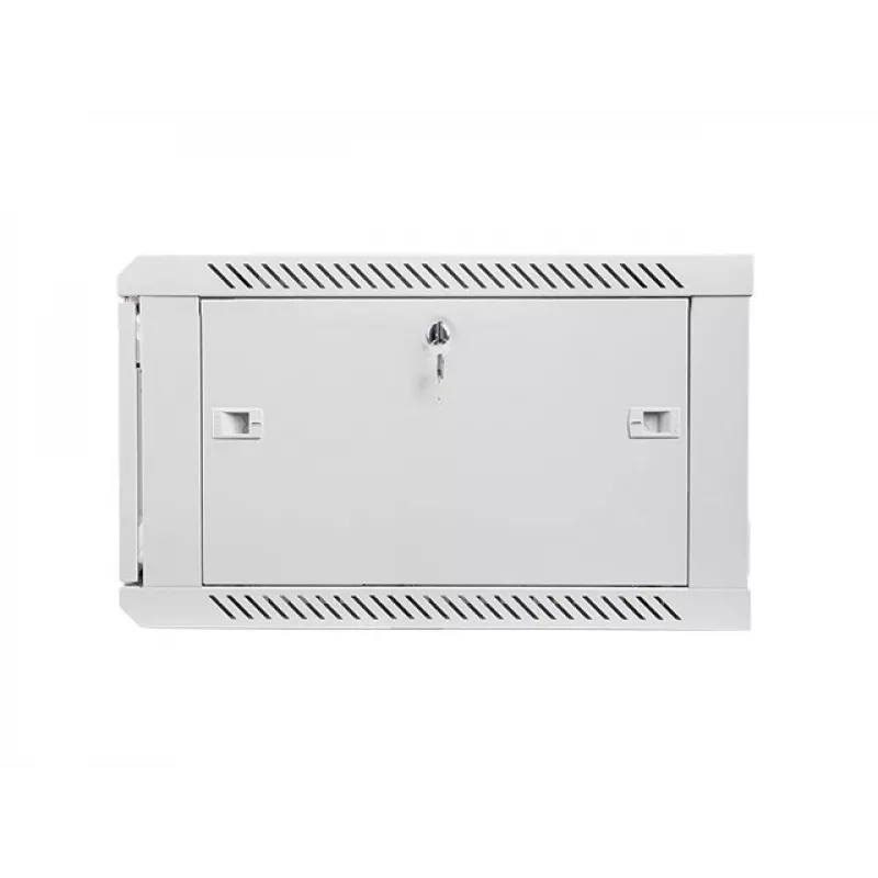 Lanberg sienas montāžas 19 inch 6U 600x600mm pelēks skapis ar stikla durvīm