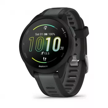 Garmin Forerunner 165 Music - Melns - Sporta pulkstenis ar siksniņu - Silikona - Slate Gray - Plaukstas locītavas izmērs: 126-203 mm - Displejs 3 cm (1,2 inch) (010-02863-30)