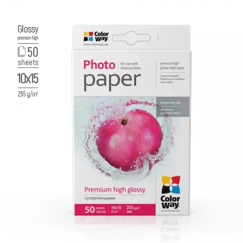 Fotopapīrs ColorWay PSG2550504R spīdīgs 255 g/m² 10x15 cm 50 loksnes