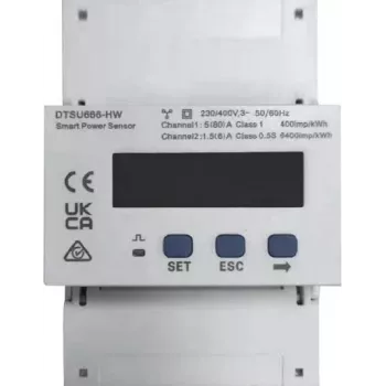3-fāzu viedais jaudas sensors HUAWEI DTSU666-HW ar Wi-Fi savienojumu jaudas un enerģijas mērīšanai