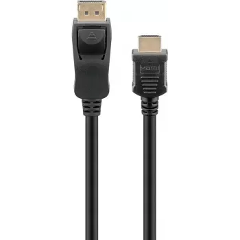 Goobay 3m, DisplayPort–HDMI™ adaptera kabelis 1.4, 4K@30Hz, apzeltīti kontakti