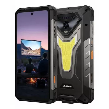 Viedtālrunis UleFone Armor 34 Pro 5G Plus — 6.95 collu 1080x2460, MediaTek Dimensity 7300, 16 GB RAM, 512 GB, 50 MP trīskameru, 25500 mAh, Divas SIM kartes, Android 15, IP68/69K