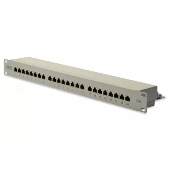 Digitus CAT 5e, Class D Patch Panel 24 portu, balts