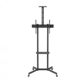 SBOX grīdas statīvs FS-401-2 37–70 collu displejiem, slodze 45 kg, plāksne 600×400 mm