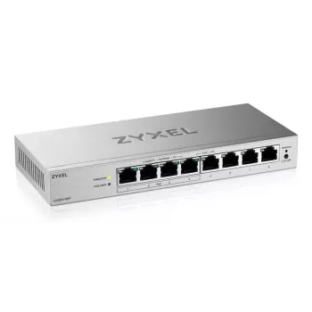 Zyxel GS1200-8HPV3 pārvaldāms L2 Gigabit Ethernet PoE+ slēdzis, 8 porti, galddators, pelēks