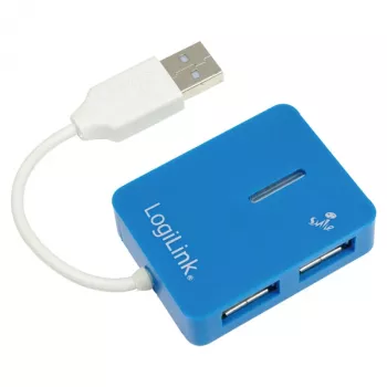 LogiLink USB 2.0 4-Port Hub - Zils