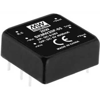 Strāvas adapteris MEAN WELL SKMW20G-15 20 W Ieeja 18-75 V Izeja 15 V