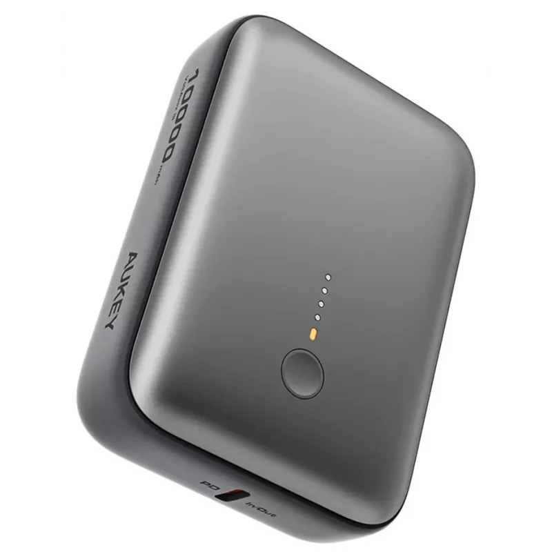 AUKEY 157000 10000 mAh pelēks power bank