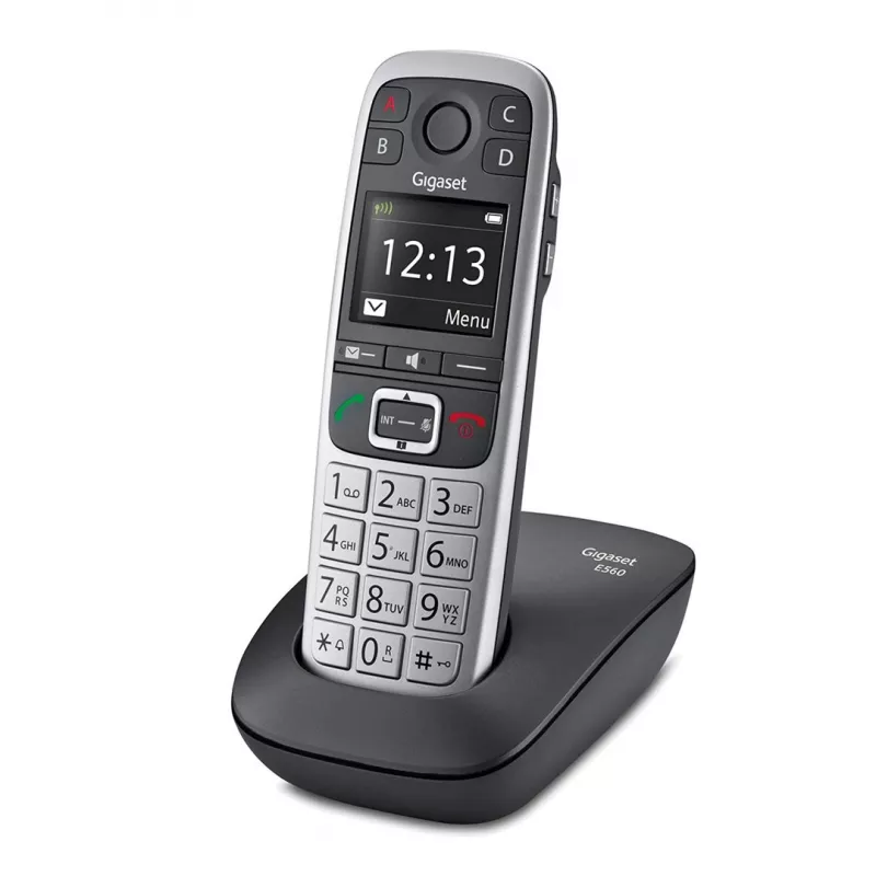 Gigaset E560 analogais/DECT telefons ar lieliem taustiņiem
