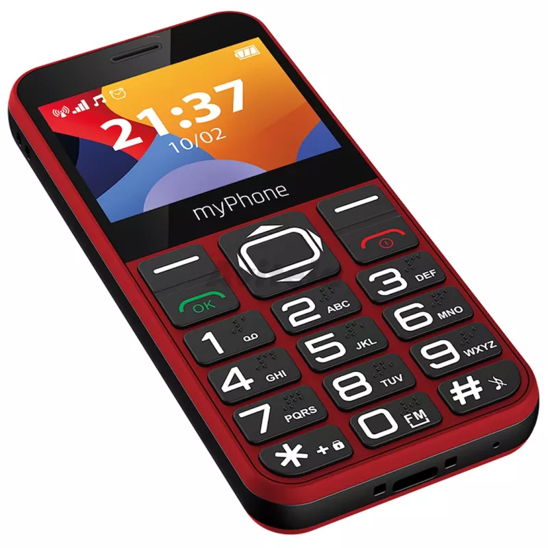 myPhone Halo 3 mobilais tālrunis, 2,31 collas IPS, Single SIM, 1000 mAh, sarkans