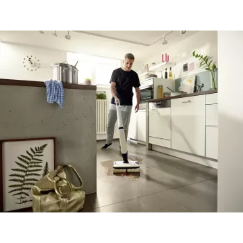 Kärcher FC 7 CORDLESS Bezvadu elektriskā slotiņa, akumulatora, bezmaisa, melna, balta, dzeltena, 2.85 Ah