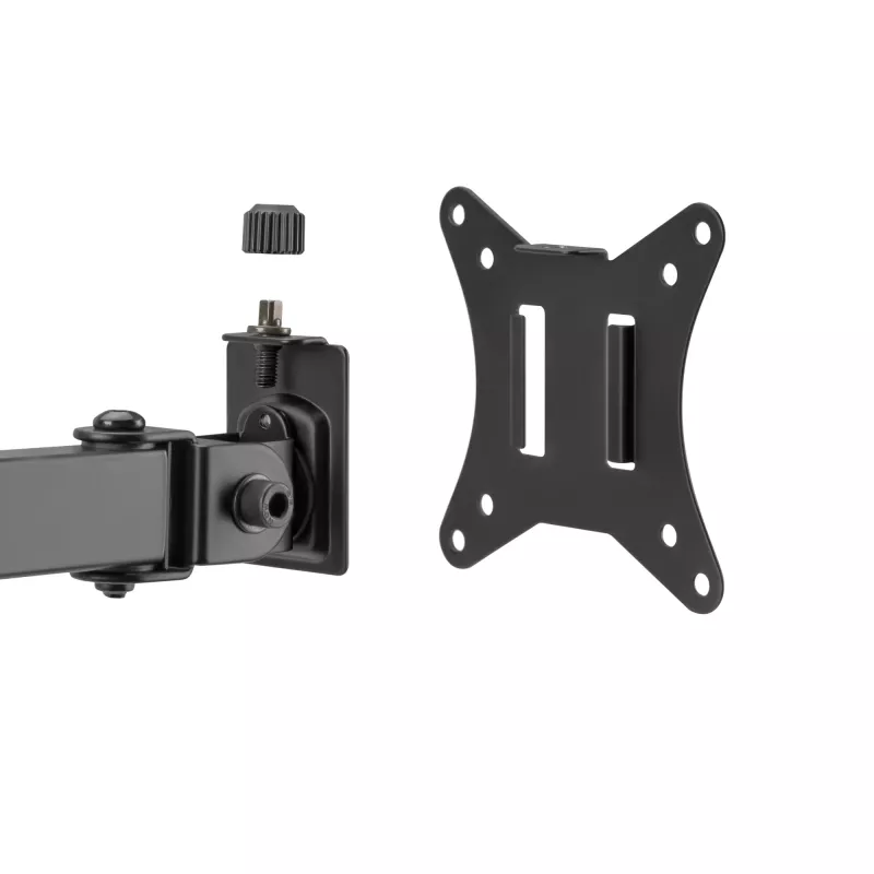 Sienas stiprinājums monitoriem SBOX LCD-352/2-2, divas rokas, 13–32 collas, 2×8 kg, VESA 100×100
