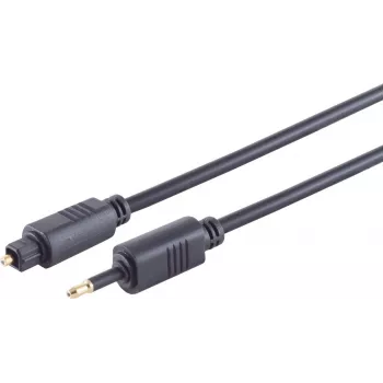 Optiskais audio kabelis ShiverPeaks 69014-1.0, Toslink–3.5 mm, 1,0 m, 4,0 mm apvalks