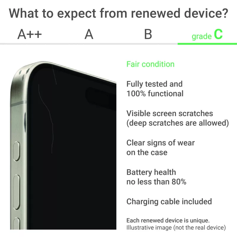 Apple iPhone 16 Pro 128GB Melns – Atjaunots C kategorijā