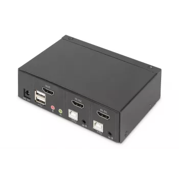 KVM Slēdzis Digitus 2 Portu Viens Ekrāns 4K HDMI