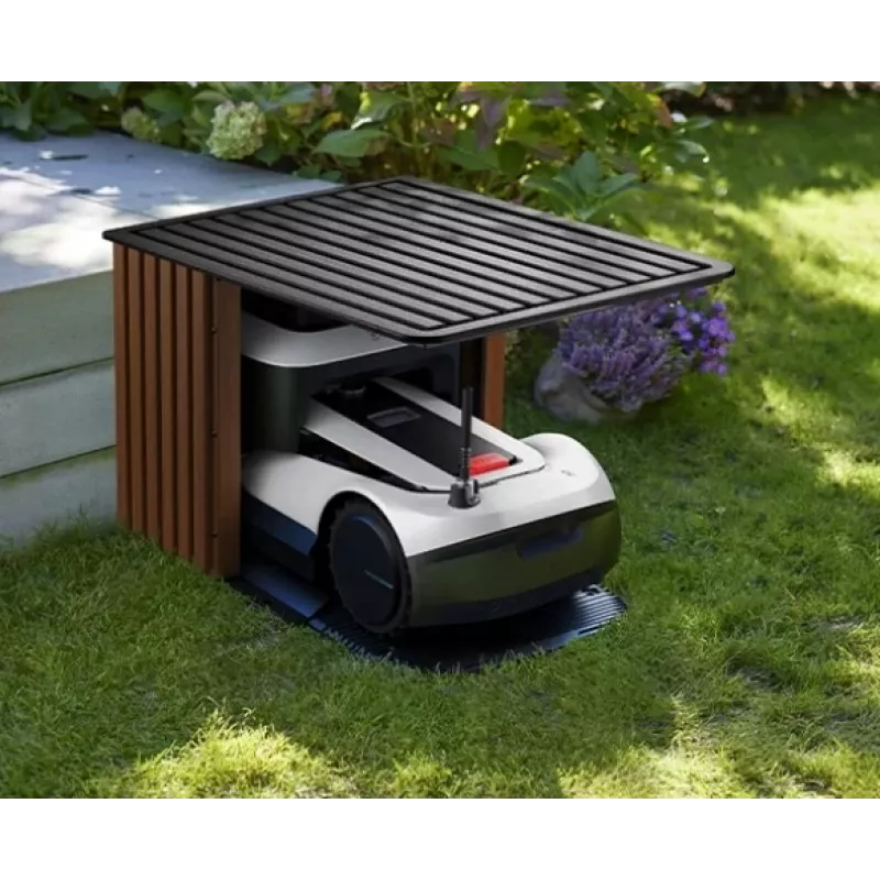 Aizsargājoša garāža Ecovacs GOAT G1-GARAGE PRO Premium zāles pļāvējam GOAT G1-2000, segta uzglabāšana un uzlādes stacija