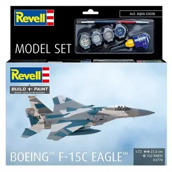 Plastmasas modeļu komplekts REVELL Boeing F-15C Eagle 1:72 — saliekamais modelis
