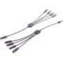 shiverpeaks ®-PV4 T-Adaptera kabeļu komplekts, 4/1, 6mm², melns/melns, 30cm (BS02-21054)