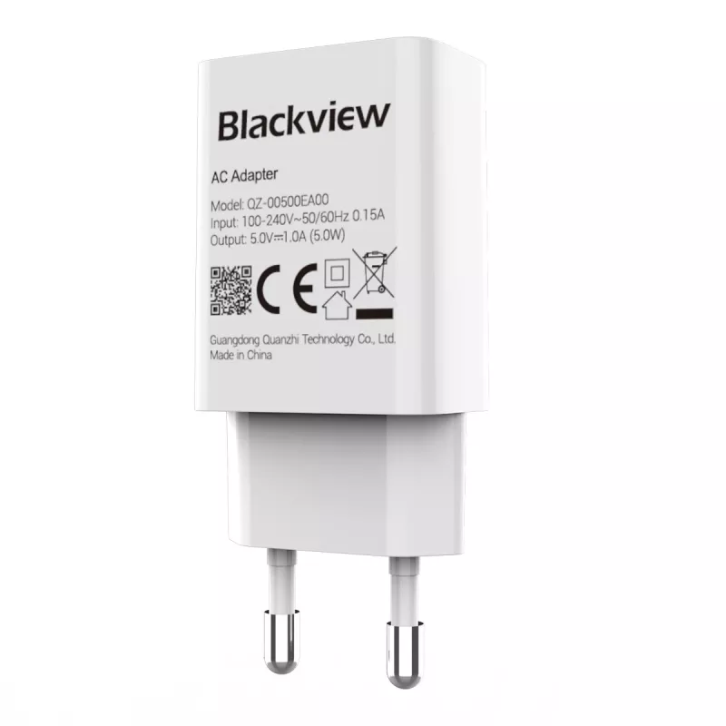 Lādētājs 5W Blackview ASBVWLTCHAR5W01 kompakts viegls USB barošanas adapteris 5 W
