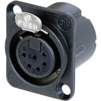 Neutrik NC6FD-LX-B-CON savienojamības piederums melns