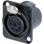 Neutrik NC6FD-LX-B-CON savienojamības piederums melns