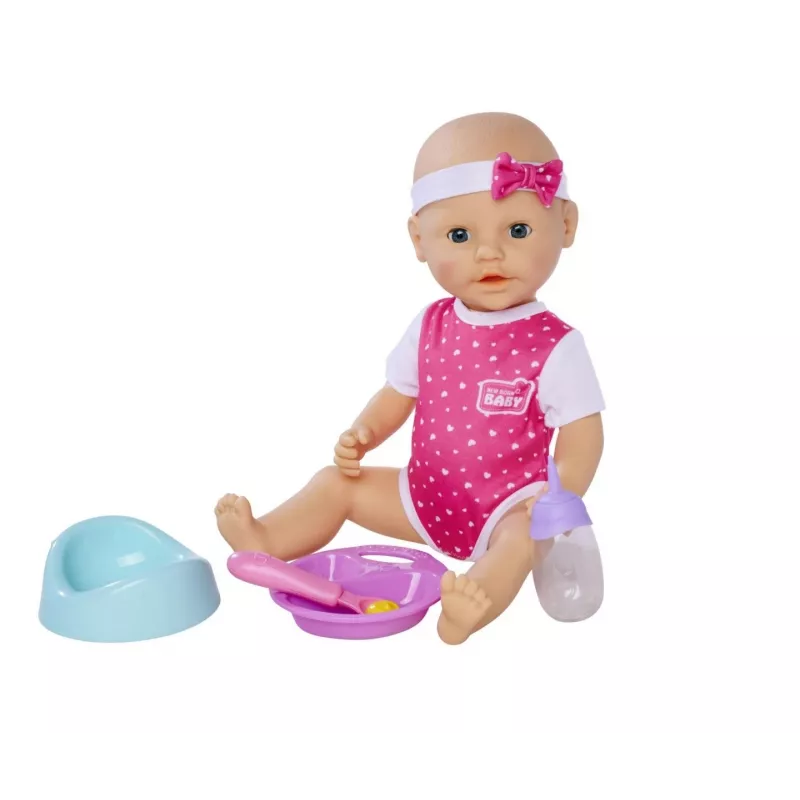 SIMBA New Born Baby Hungry Baby 38 cm – reālistiska mazuļa lelle, 38 cm