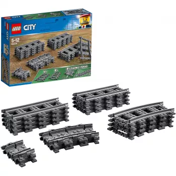 LEGO City 60205 Dzelzceļa sliedes, konstrukcijas rotaļlieta