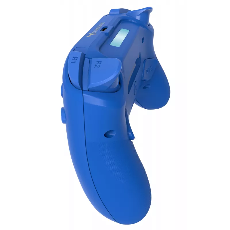 Bezvadu LED kontrolieris SUBSONIC SA5639-3 PS4 un PC, zils bezvadu spēļu panelis