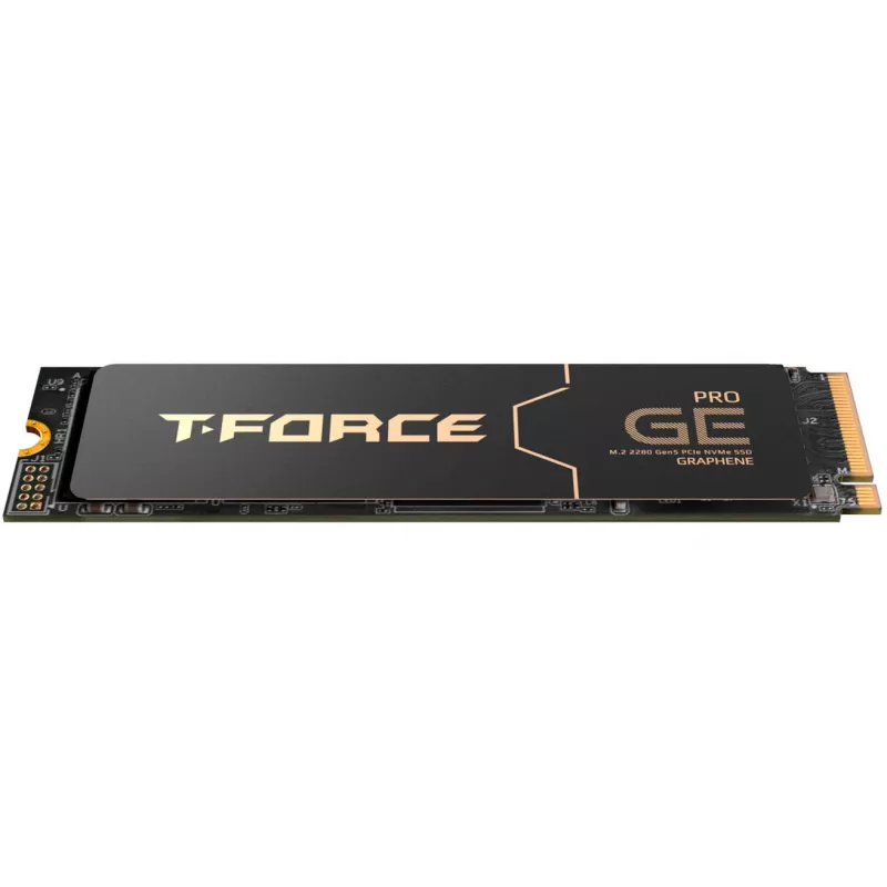T-Force GE Pro 2 TB, SSD melns/zelta, PCIe 5.0 x4 | M.2 2280 | AirFlow I-Heat Sink