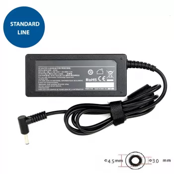 Barošanas adapteris invertors Extra Digital AS65F4530 65W Melns