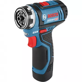 Bosch GSR 12V-15 FC Professional bezvadu urbjmašīna, 1300 apgr./min, bezatslēgas patrona, 600 g, melna, zila