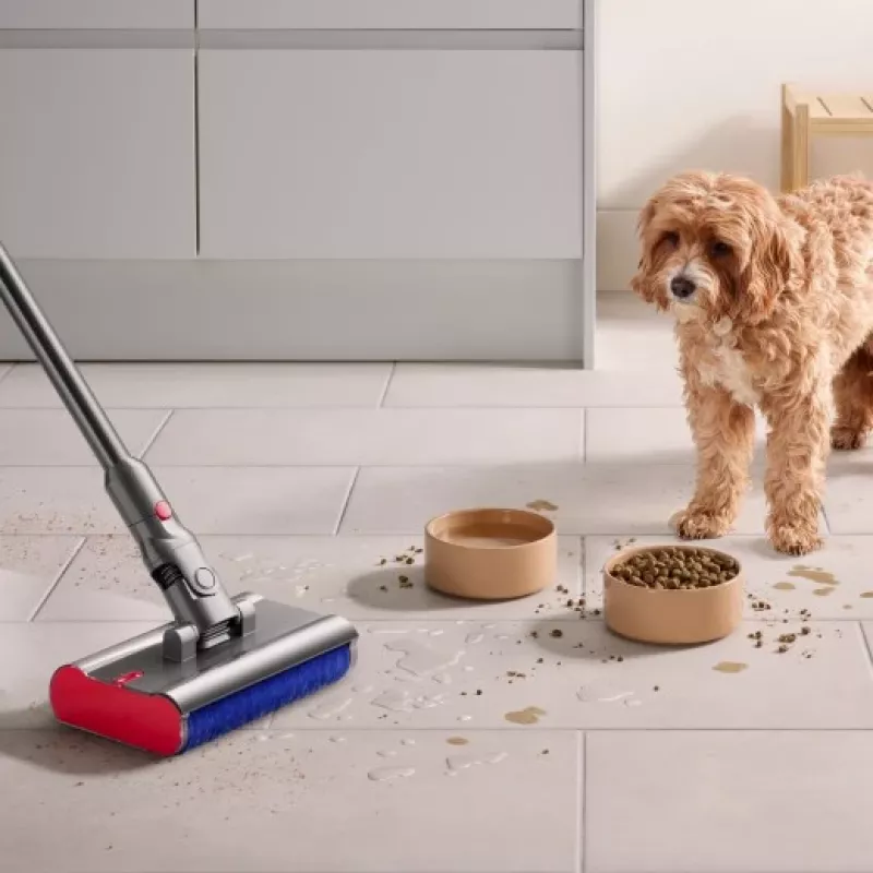 Dyson V12 Submarine 3-in-1 stick putekļsūcējs, akumulatora, sausā un mitrā tīrīšana, HEPA, bezmaiss, 0,35 L, niķelis, dzeltens
