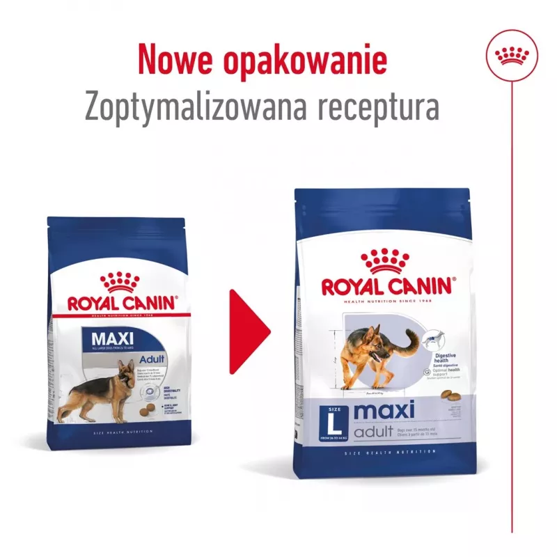 Royal Canin Maxi Adult sausā barība suņiem, 15 kg