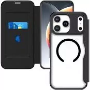4Smarts Urban Pro Flipcase iPhone 17 Pro Max Qi2 gatavs melns (541777)