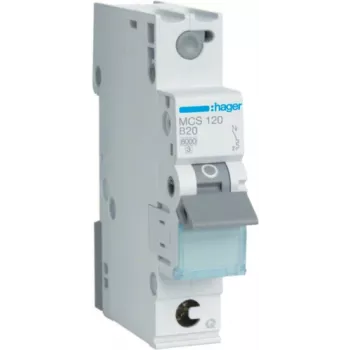 Hager MCS120 Ķēdes pārtraucējs C-tips 1 1 Modulis (MCS120)