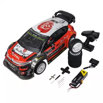 Amewi RC Rallye Citroen CR3 WRC HyperGo 4WD 1:7 RTR melns/sarkans (21126)