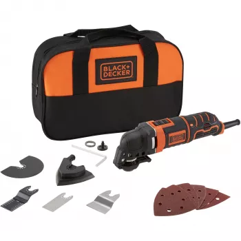 Black & Decker MT300SA2 daudzfuncionāls instruments – griešana, slīpēšana, pulēšana, rūsas noņemšana, zāģēšana, skrāpēšana