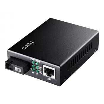 Tīkla mediju pārveidotājs Cudy MC100GSB-60A 1000 Mbit/s daudzrežīmu vienrežīmu melns