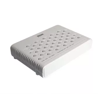ZTE F620 V5 ONT GPON terminālis ar 4x RJ45 100Mbps un 2x RJ11