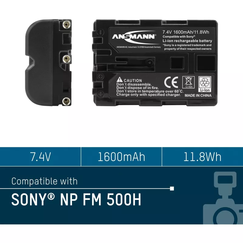ANSMANN A-Son NP FM 500 H - Kameras akumulators Li-Ion 1500 mAh (5044503)