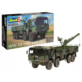 Plastmasas modeļu komplekts REVELL Man 10T Milgl 8x8 kravas automašīna 1/35 mērogā