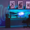 LED vītne Twinkly TWD200STP-TEU daudzkrāsaina iekštelpām, 5 cm solis, IP20, caurspīdīgs kabelis