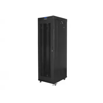 Brīvi stāvošs skapis Lanberg FF01-6042-23BL 42U 1200kg Melns